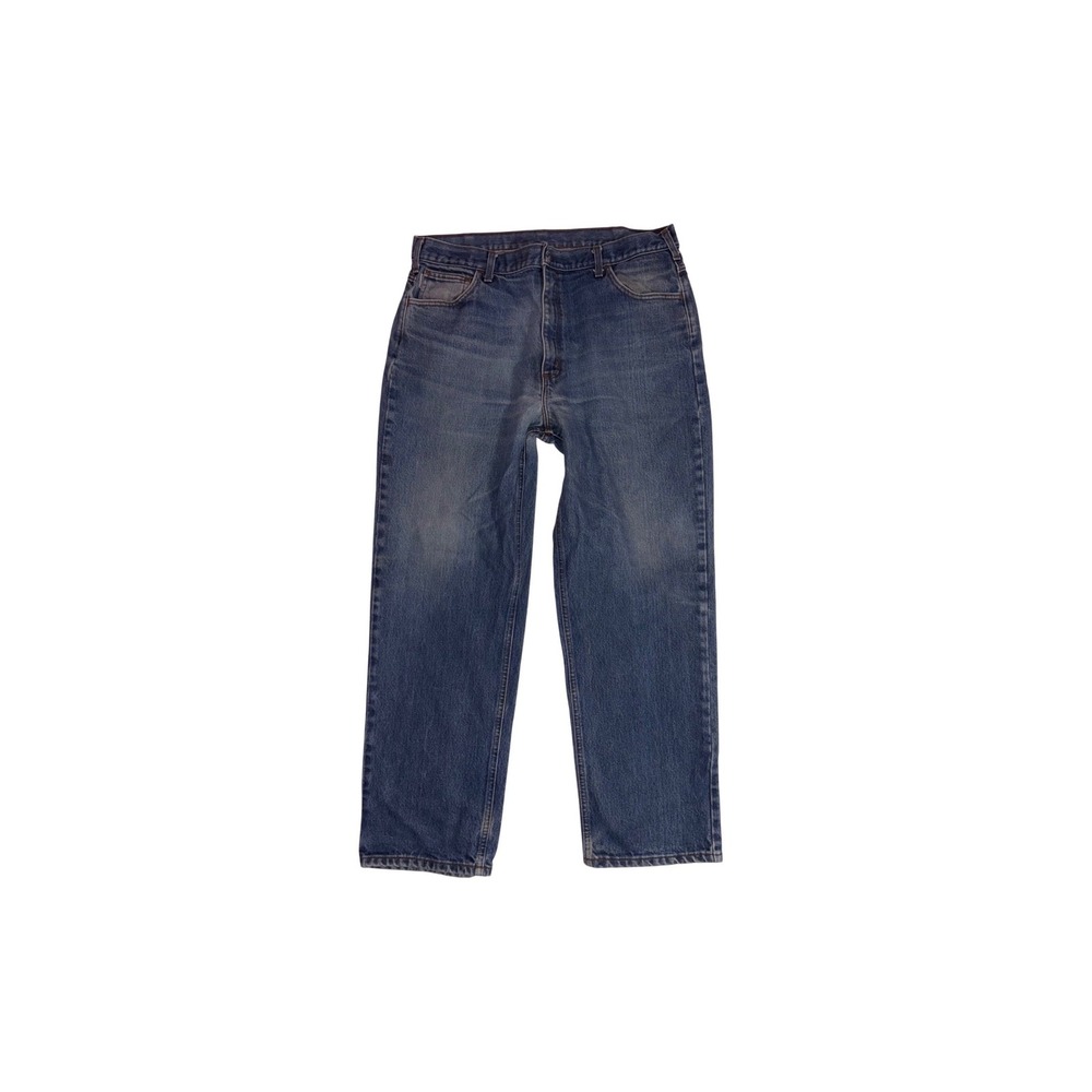 CARHARTT FR Jeans Men Blue Denim Straight 40x32 Rugged Workwear Flame Resistant
